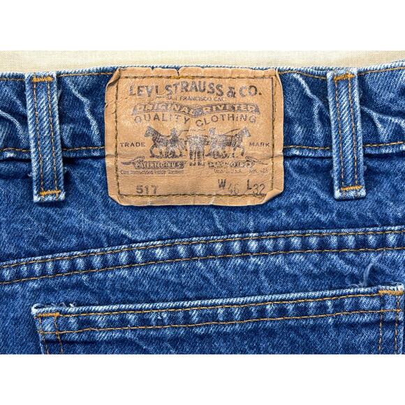 Levi’s Orange Tab Vintage Jeans Men’s 46×29 Classic Blue Denim USA Made - Picture 7 of 15